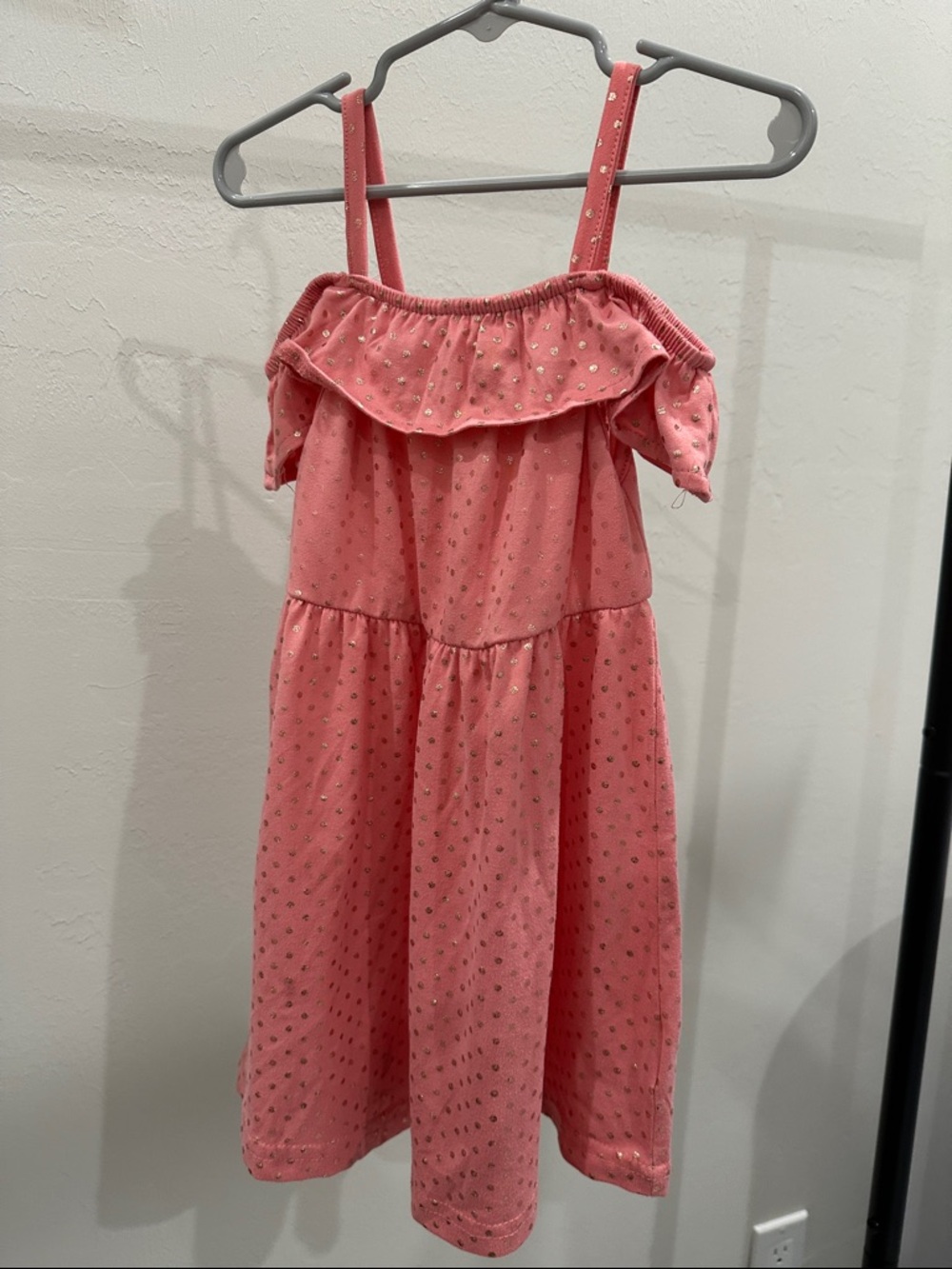 Girls' Pink Ruffle Sundress